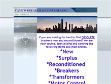 Tablet Screenshot of camcobreakers.com